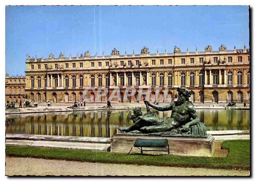 CPM Versailles Chateau facade Ouest 