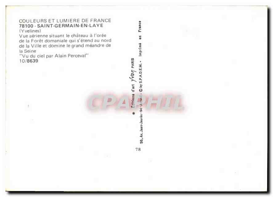 Saint-Germain-en-Laye — Château et forêt — Éditions d'art Jean-Jaures — Reverso