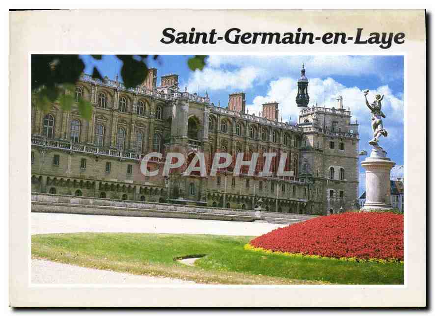 CPM Saint Germain en Laye Yvelines Le Chateau facade cote parc 