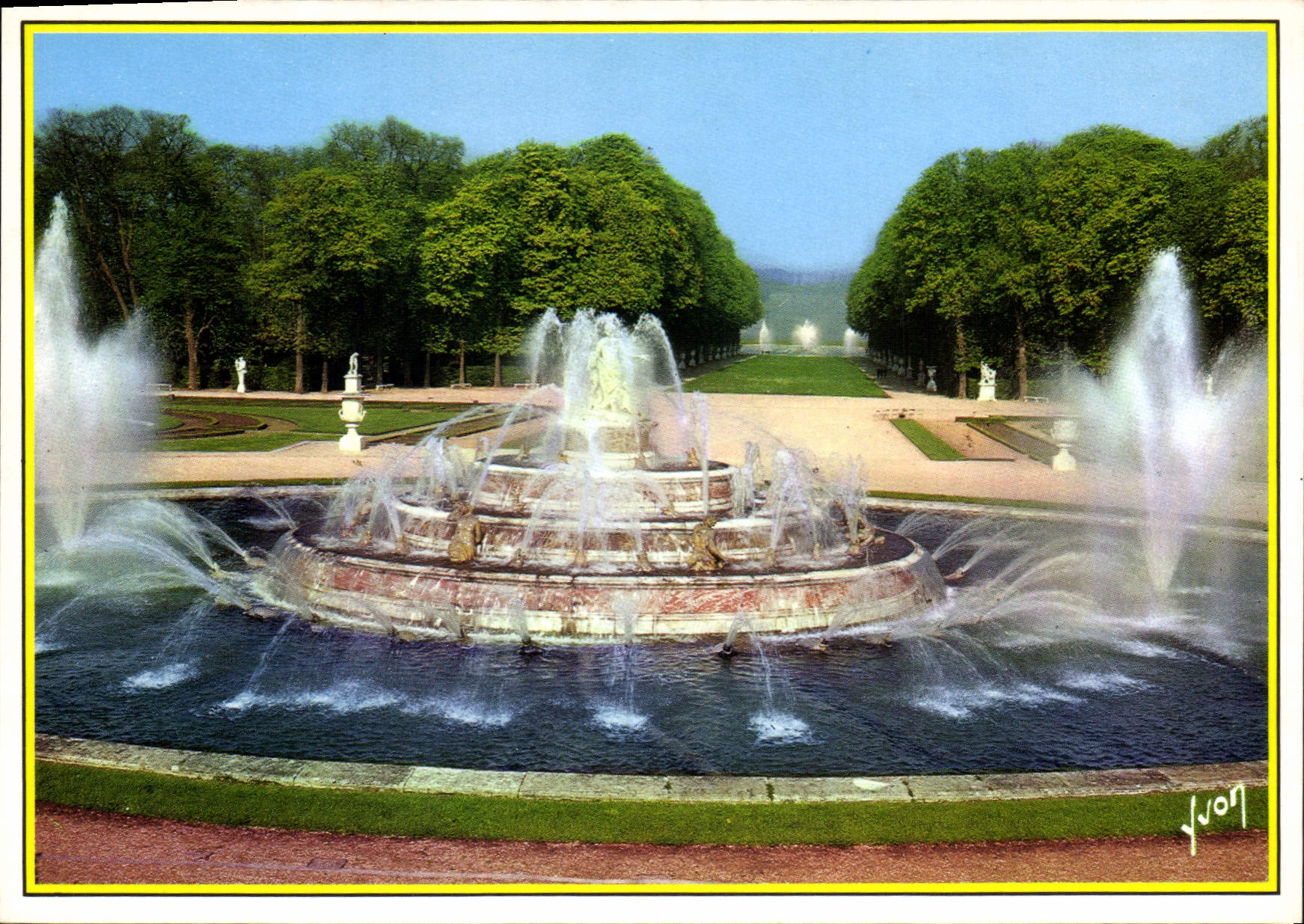 Château de Versailles — Les Grandes Eaux au Bassin de Latone — Éditions d'Art Yvon