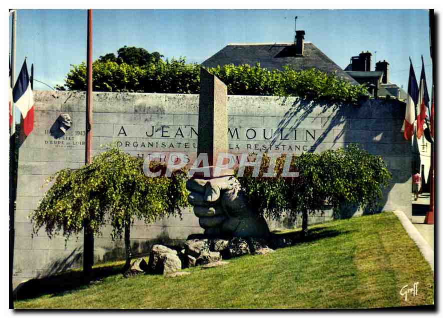 Monument dédié à Jean Moulin — Chartres (Eure-et-Loir) — Éditions Greff