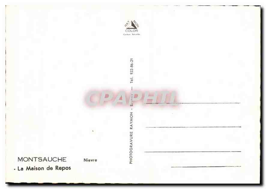 CPM Montsauche La Maison de Repos  — Rückseite