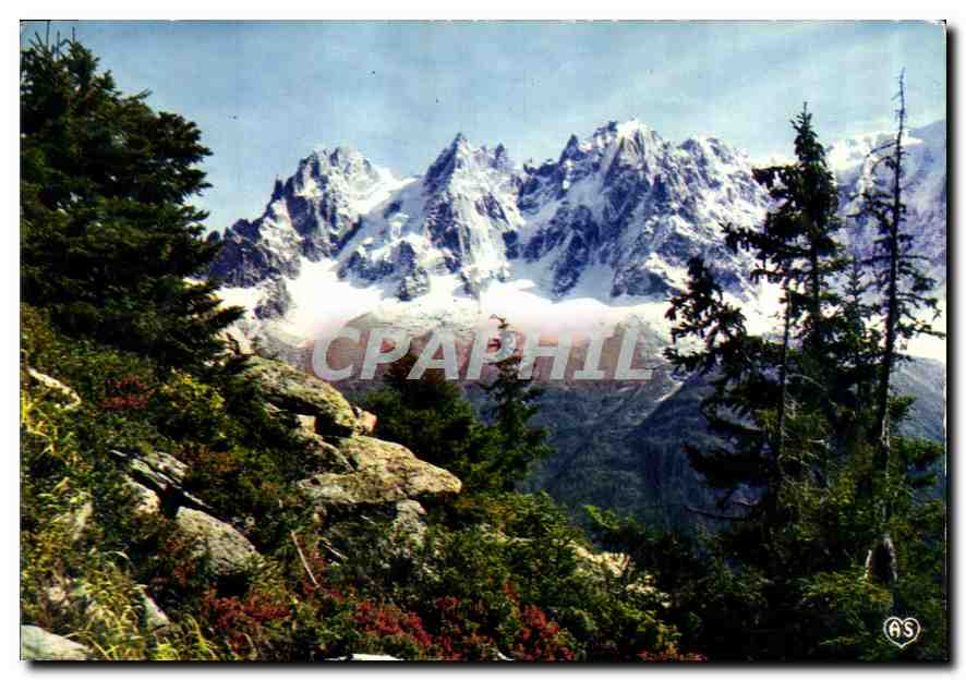 CPM Chamonix Mont Blanc Aiguille de Chamonix vue de Planpraz 