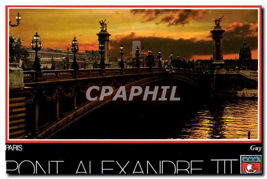 CPM Paris Pont Alexandre III 