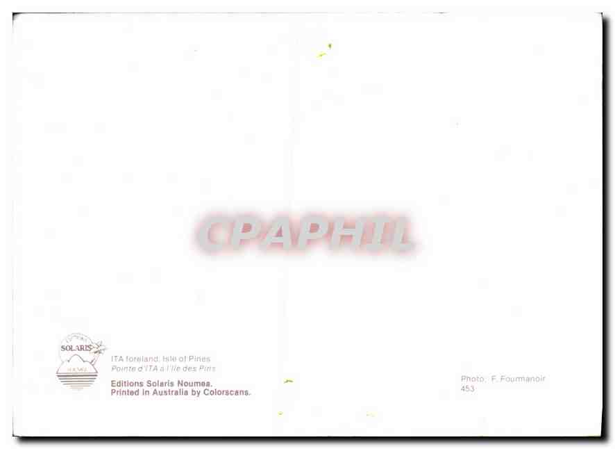 CPM Nouvelle Caledonie — Rückseite