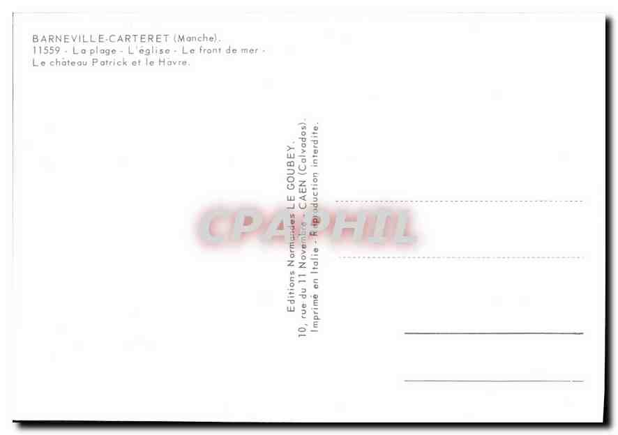 Barneville-Carteret — plage, église, château, front de mer — Éditions Normandes Le Goubey — Reverso