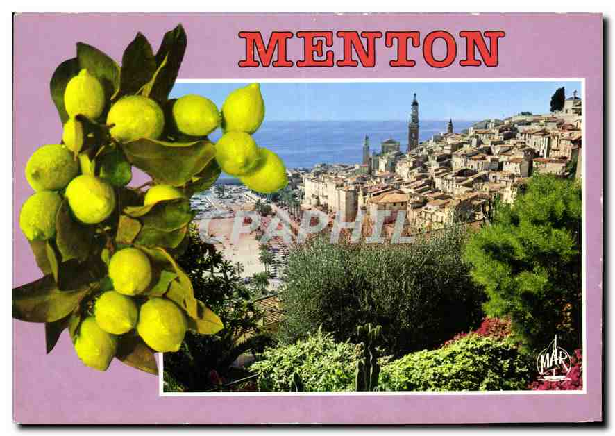 CPM La Cote d'Azur Menton Perle de France Echappee sur la Vieille Ville 