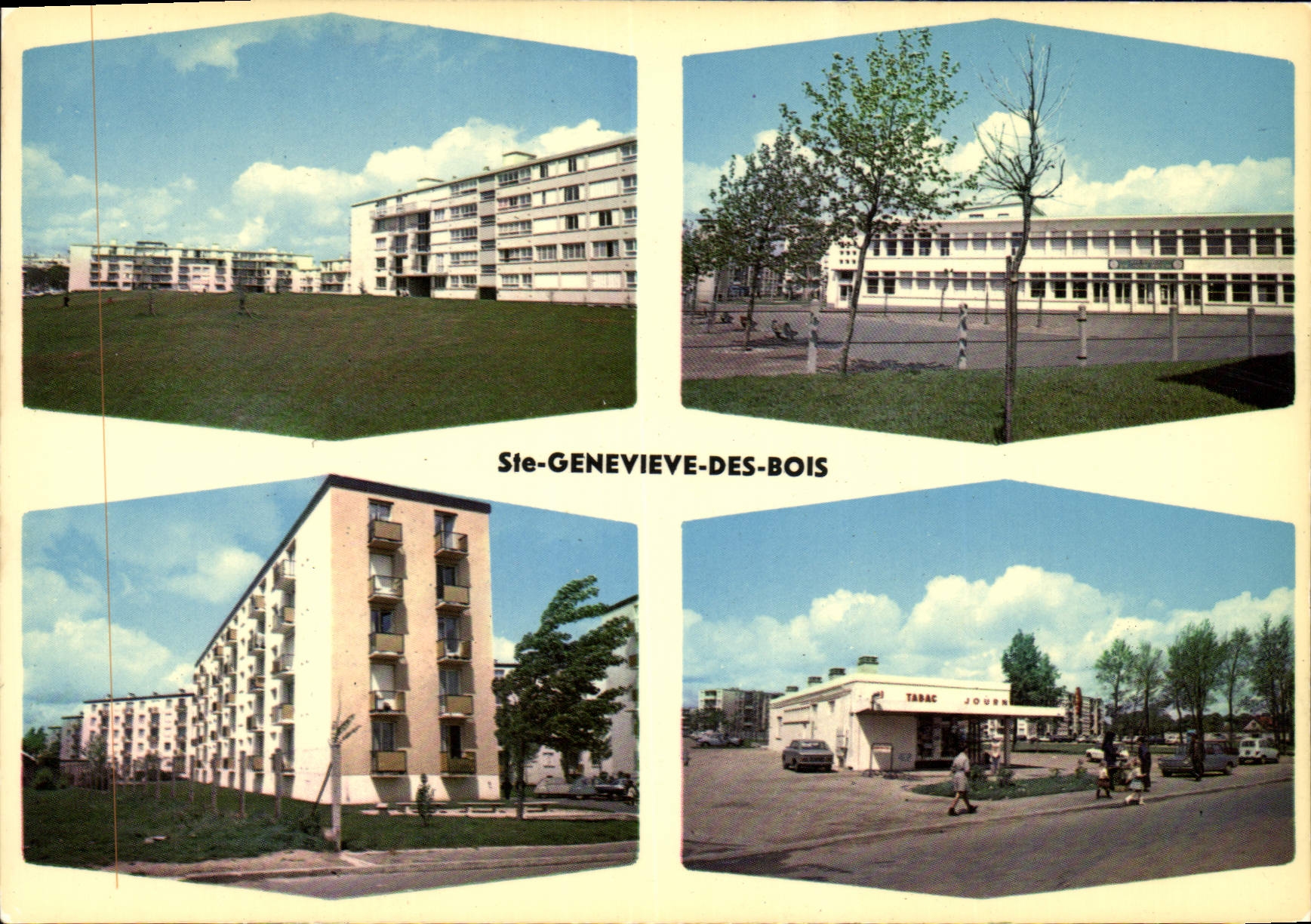 CPM Ste Genevieve des Bois Divers aspects de la ville 