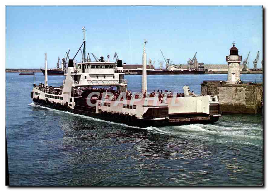 Bateau amphibie "Gabriel Chobélet" — traversée La Pallice-Ile de Ré — éditeur Artouad Prêtres