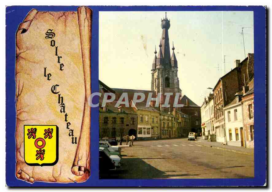 CPM Solre le Chateau Place Fermauwez L'Eglise 