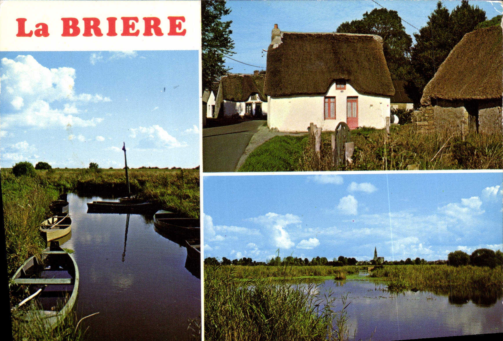 La BRIERE — Paysage de marais et cabanes à chaume — Éditions du Vieux Chouan