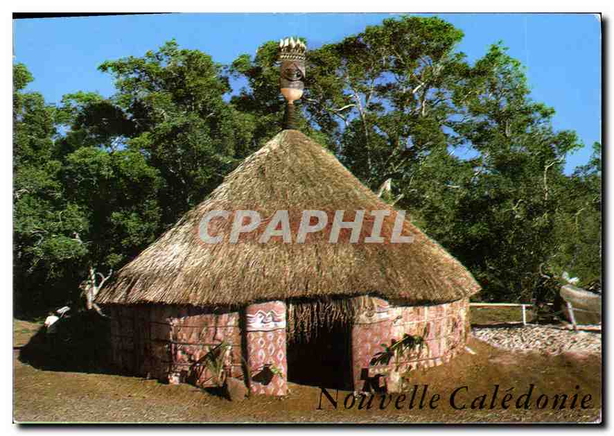 CPM Nouvelle Caledonie Case melanesienne a Bourail 