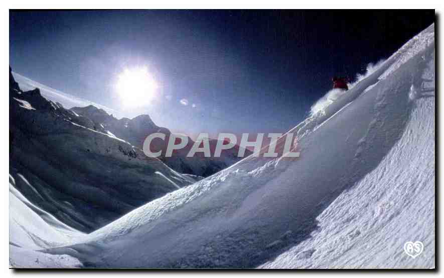 CPM L'Hiver dans nos Montagnes La derniere course avant le coucher du soleil 