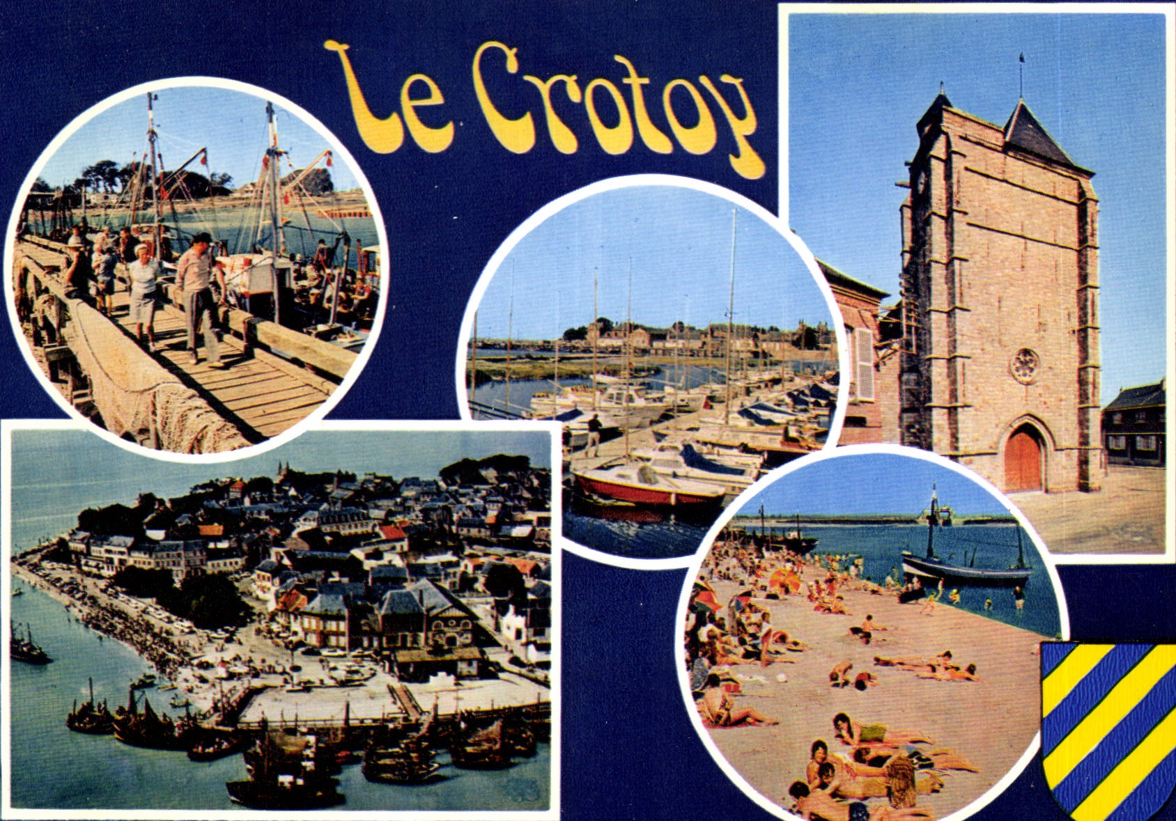 CPM Le Crotoy Somme Le Port Le port de plaisance 