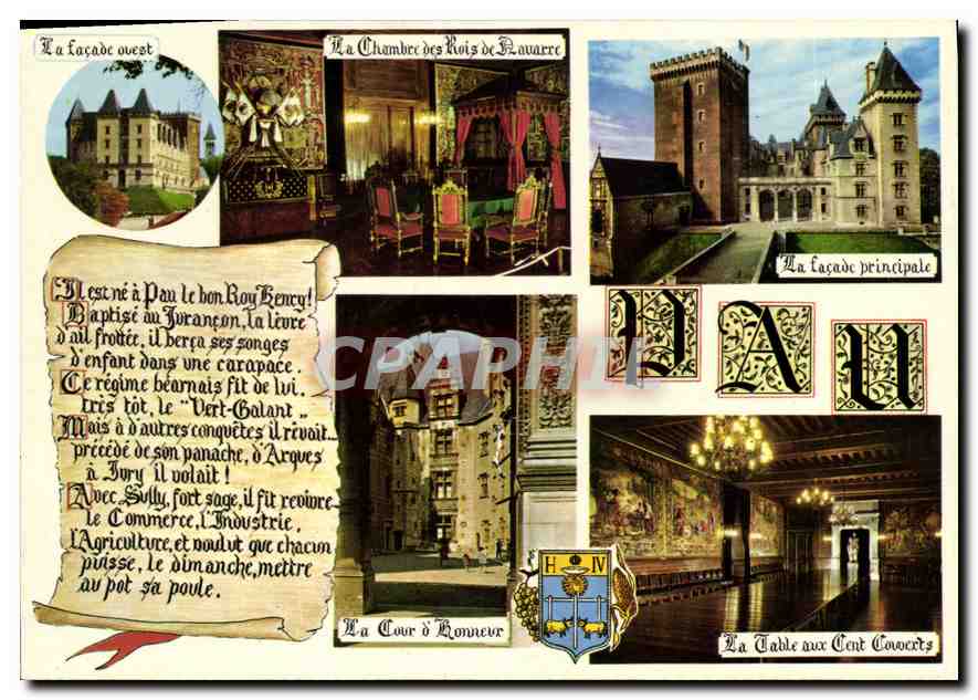 CPM Pau Souvenir du Chateau de Pau 