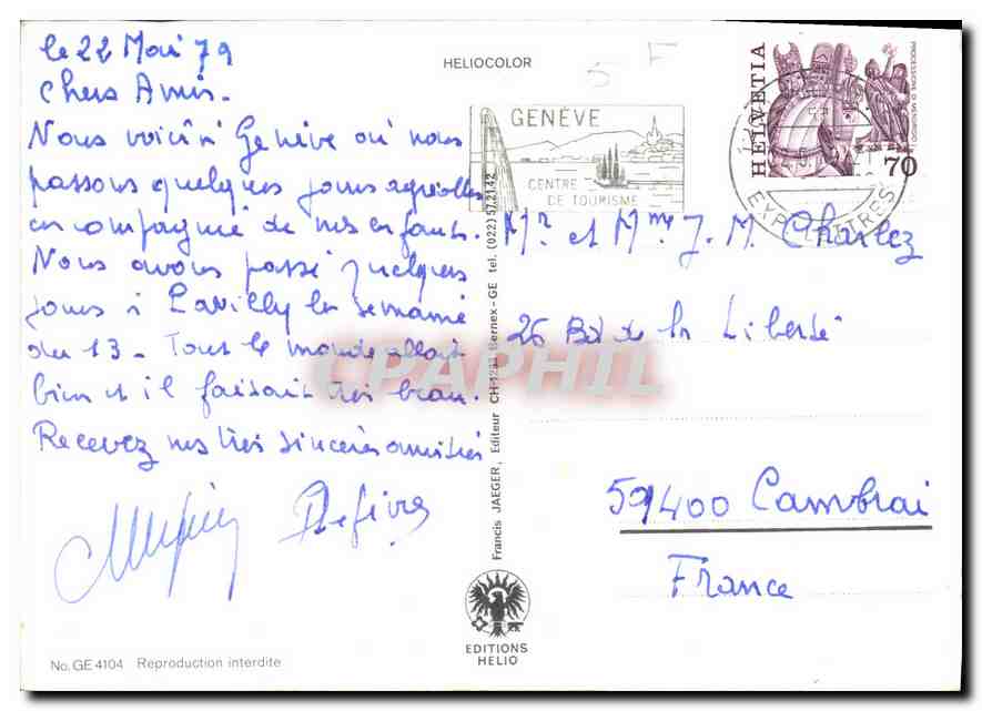 CPM Geneve  — Verso
