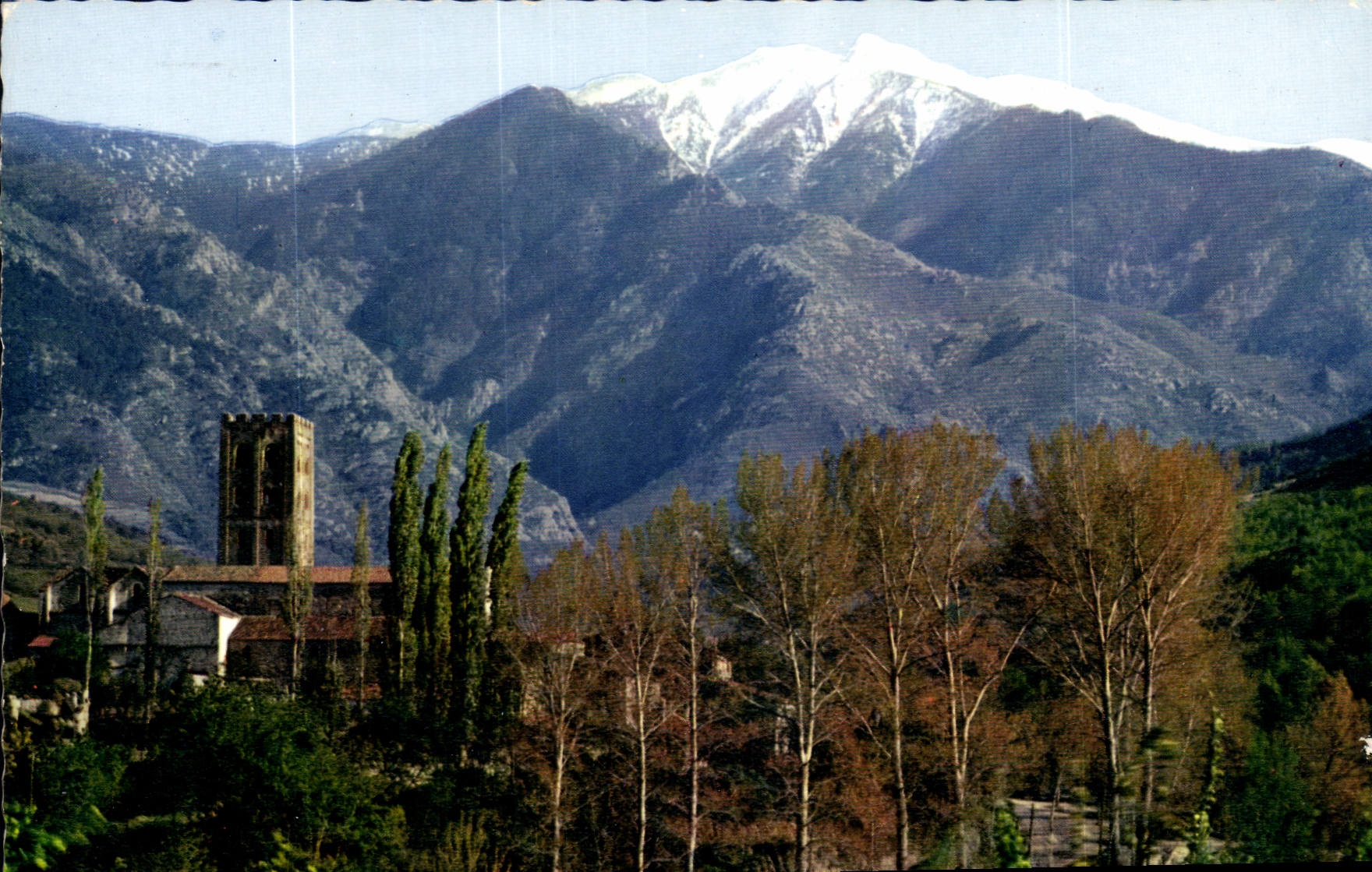 CPM Le Roussillon Saint Michel de Cuxa et le massif du Canigou 