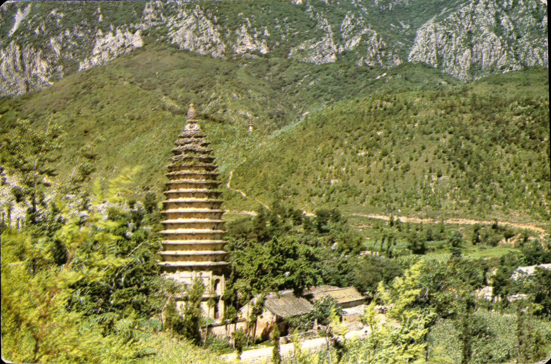 Monastère Songyue — plus ancien du pays — éditeur inconnu