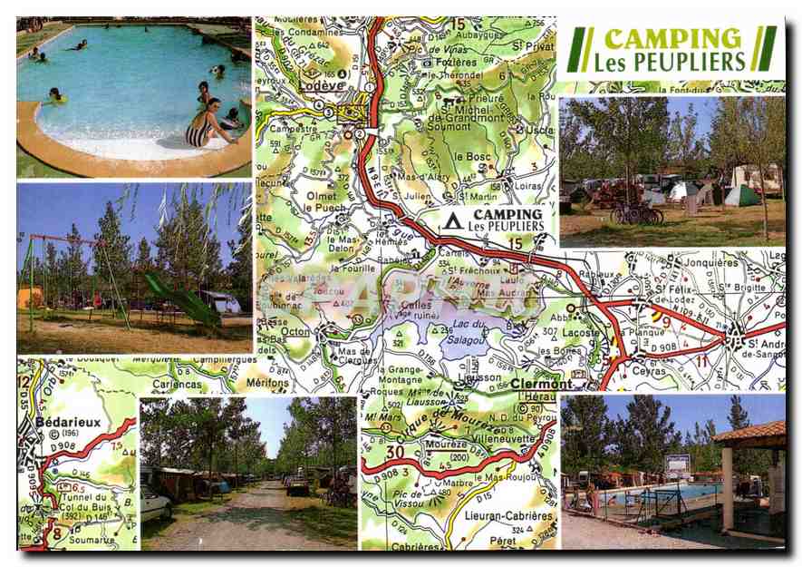 CPM Camping Caravaning Les Peupliers Cartels du Bosc 