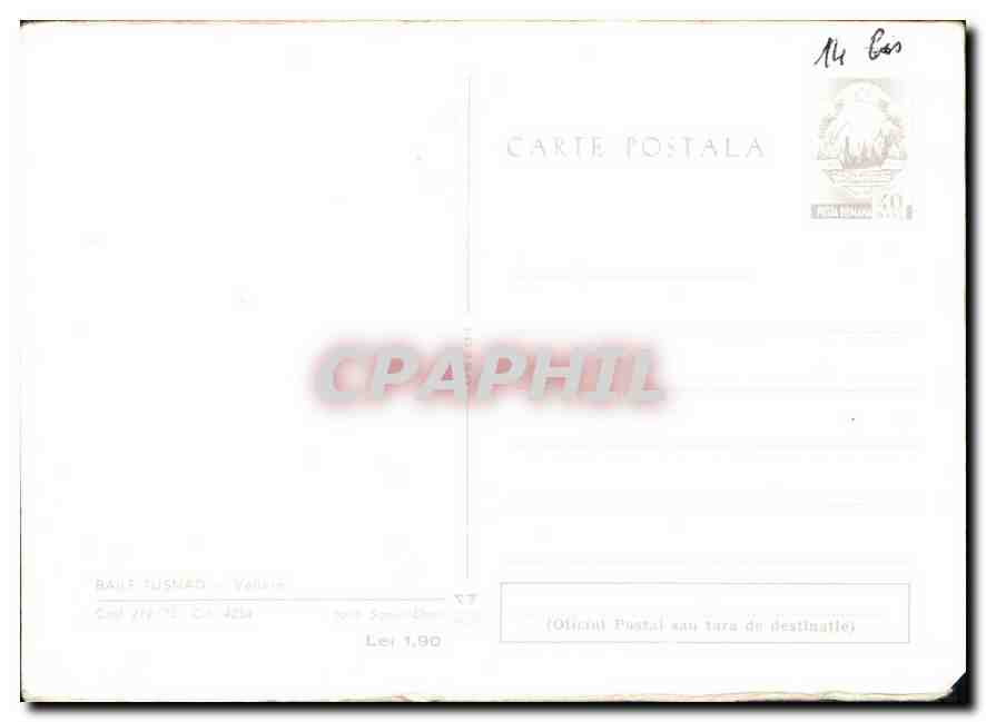 Baile Tușnad — Vallée — Éditeur inconnu, n° de série non visible — Back