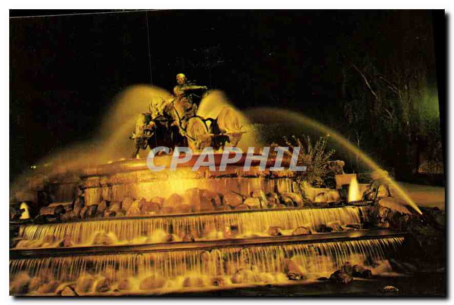 CPM Copenhague La Fontaine de Gefion la nuit 