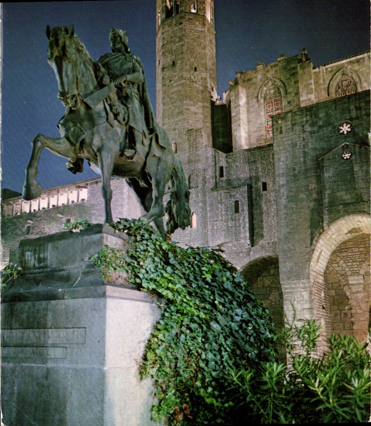 CPM Barcelona Barrio Gotico Monumento a Berenguer El Grande 