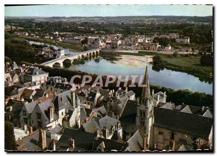 CPM Chinon Indre et Loire Vallee de la Vienne et vue generale 