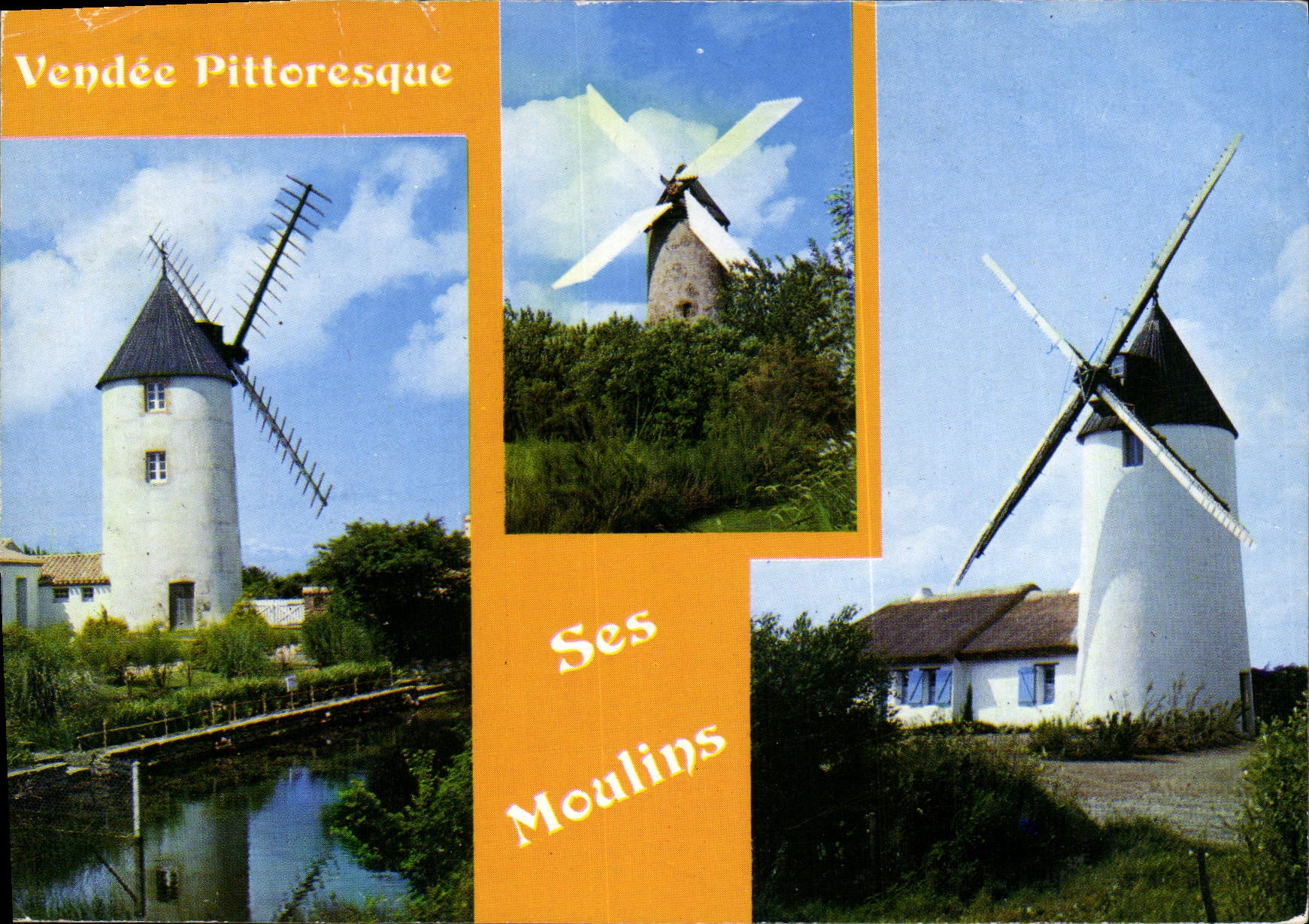 CPM Vendee Pittoresque Ses Moulins 