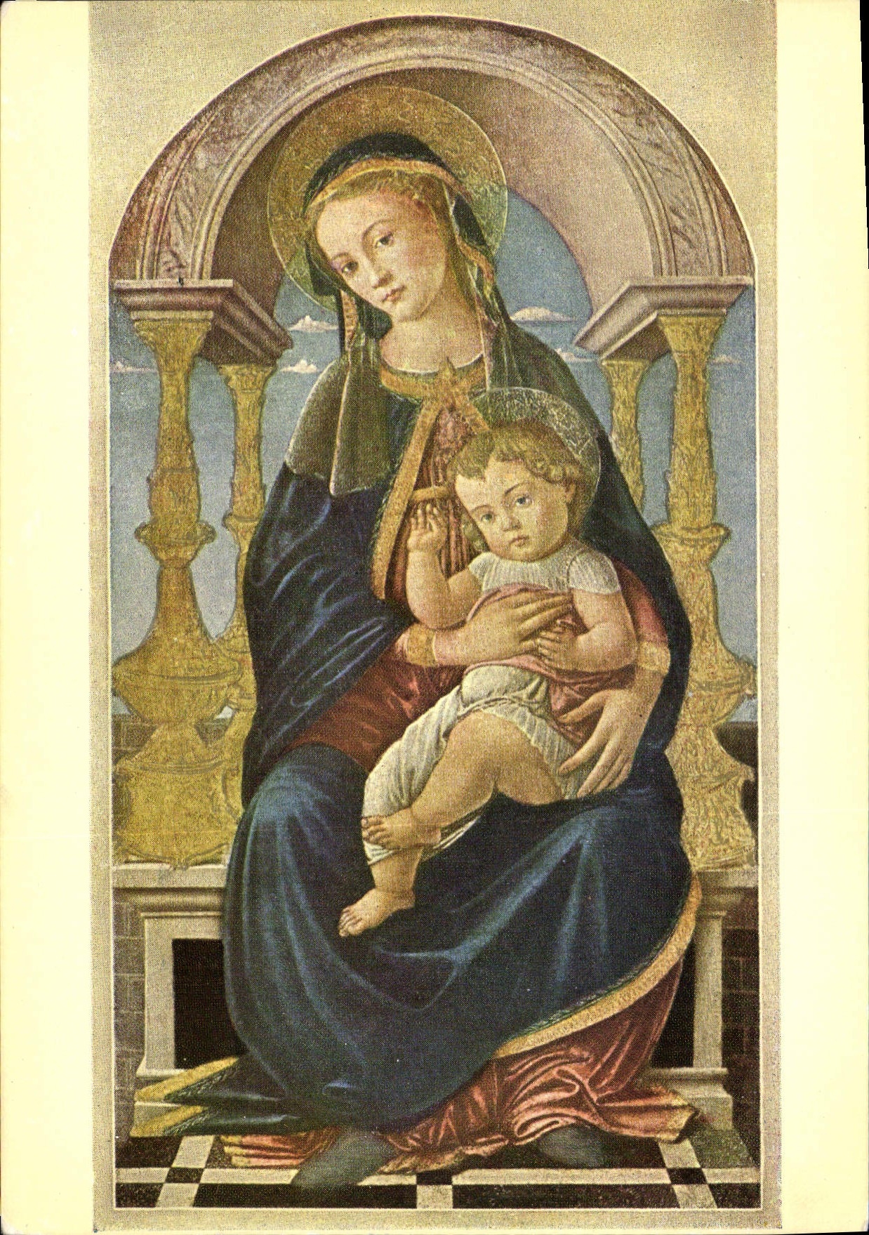 Madone au Pilastre d'or — Sandro Botticelli (1447-1510) — Les Éditions Nomis, Paris