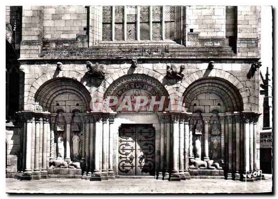 Dinan (Côtes-du-Nord) — Portail de l'église Saint-Sauveur — Éditions d'art YVON, Paris