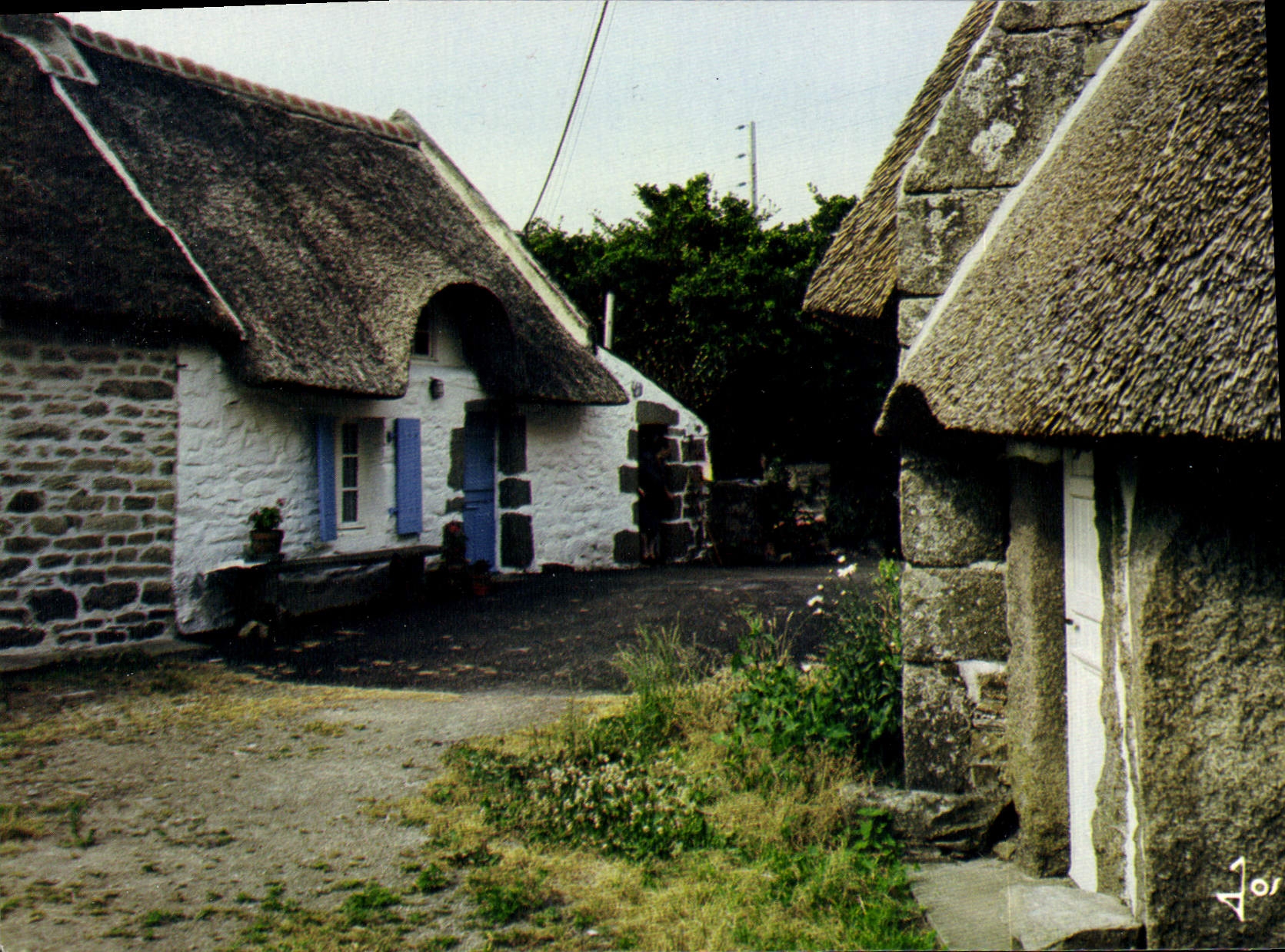CPM La Bretagne en Couleurs Chaumiere de Basse Bretagne 