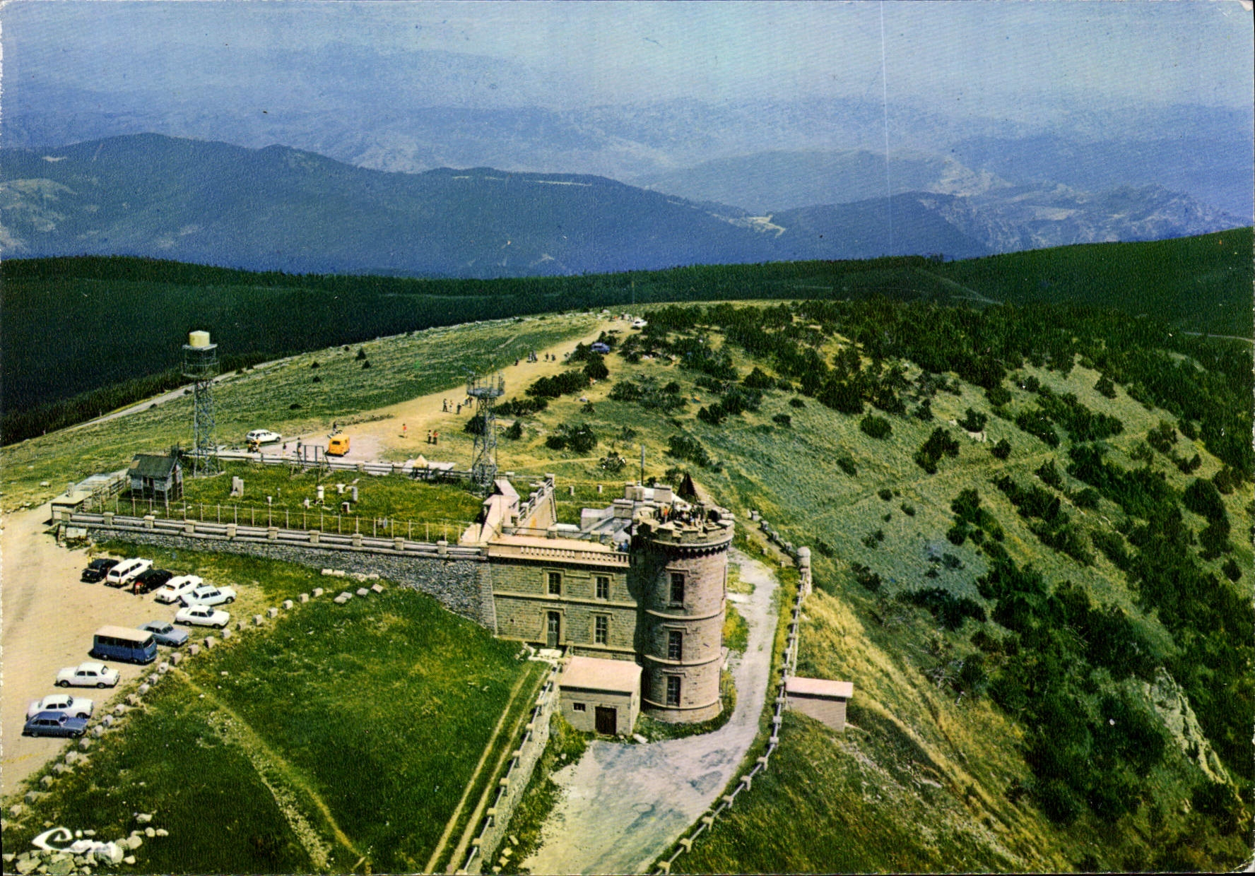 Mont-Aigoual (Gard) — Vue aérienne — Observatoire et station météorologique — Imprimeur Mâcon