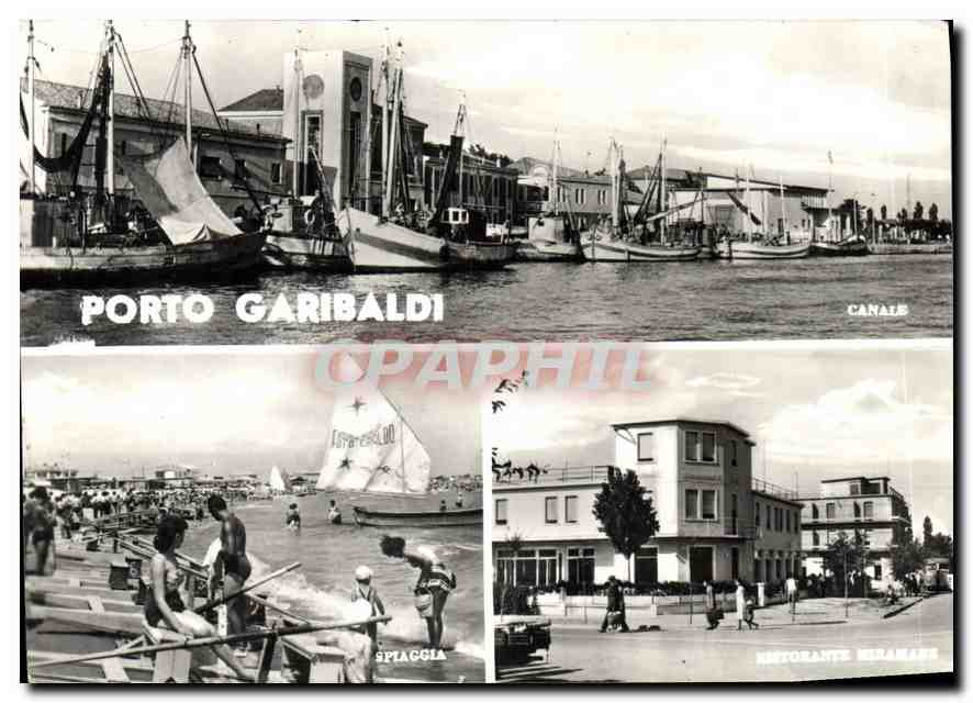 CPM Porto Garibaldi Bateaux Ristorante Miramare