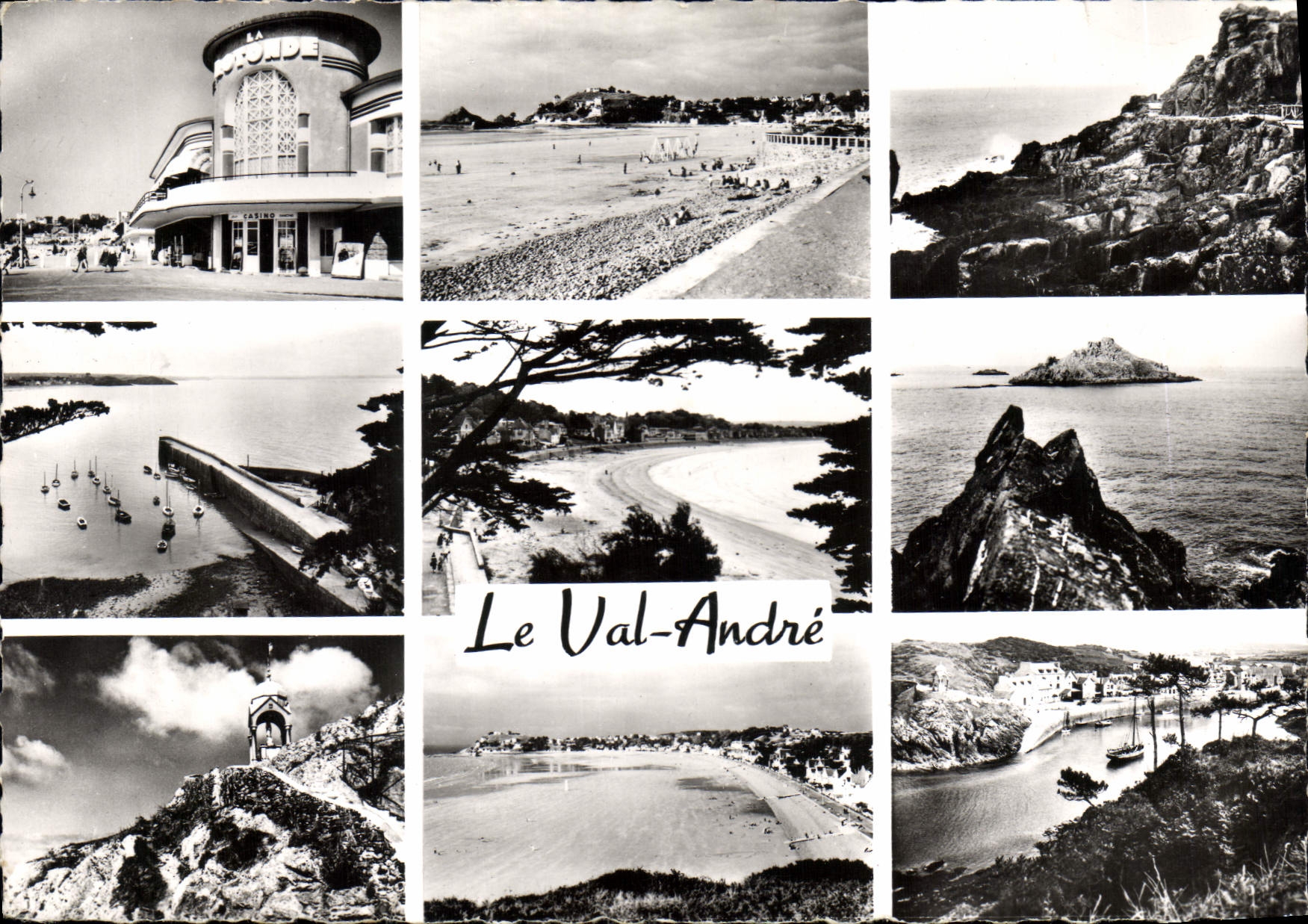 CPM Le Val Andre La Rotonde La Plage Rochers de la Lingouare 