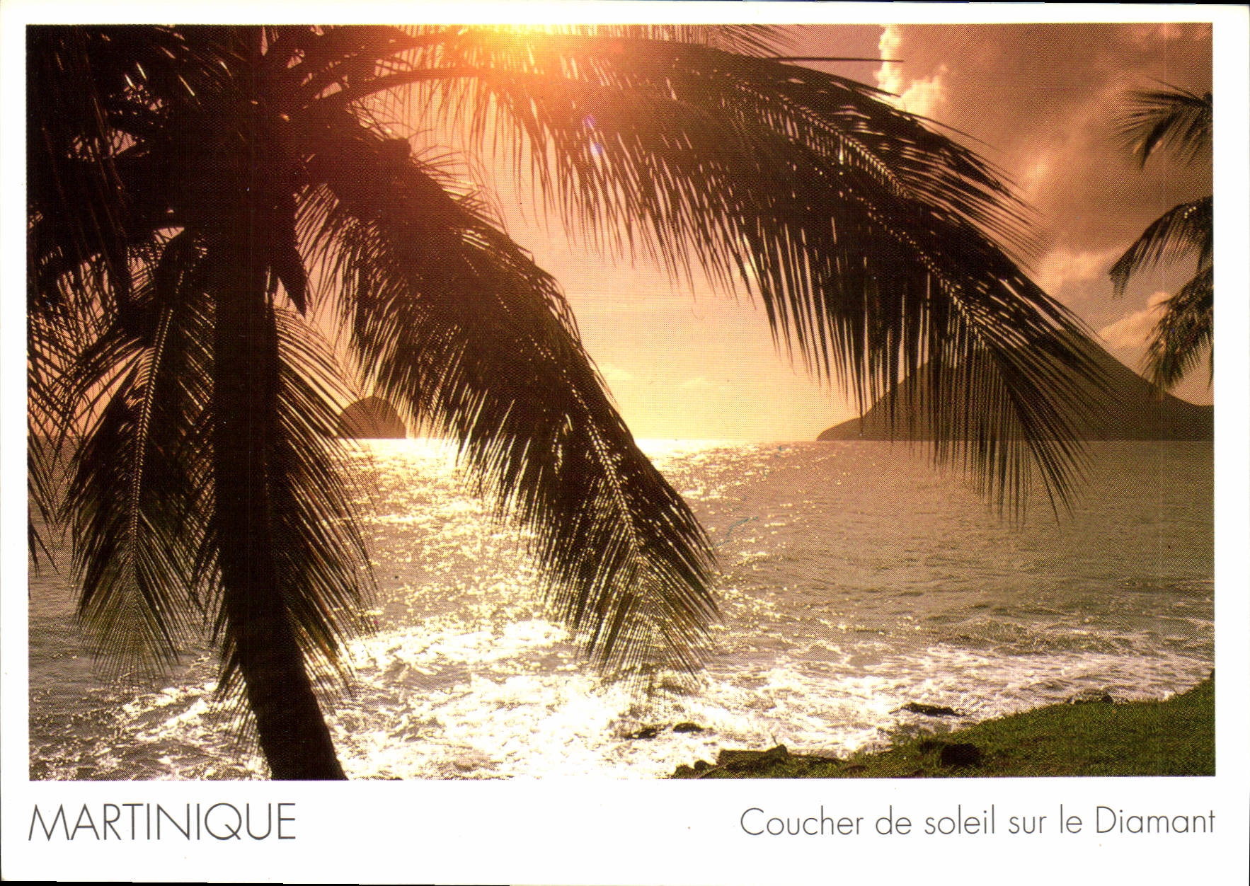 CPM Martinique Coucher de soleil sur le Diamant 