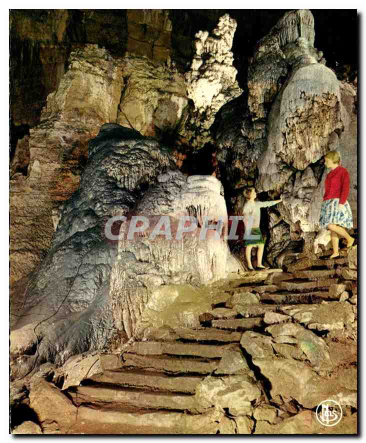 CPM Grottes de Han s Lesse Le Boudoir de Proserpine Salle du Dome 