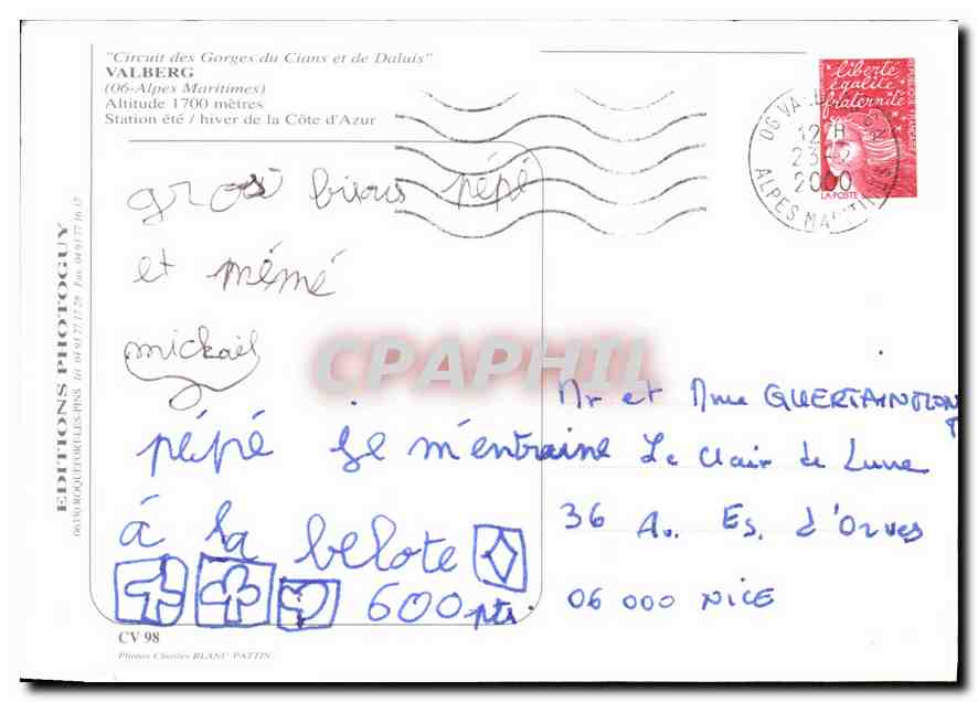 CPM Valberg Ski Azur  — Verso