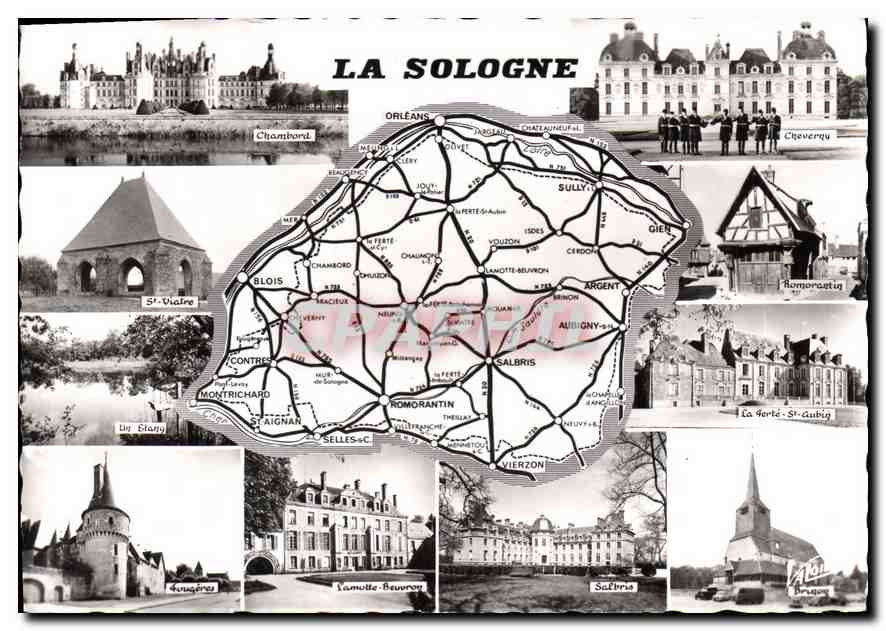 La Sologne — carte postale touristique — Éditions Saint-Louis