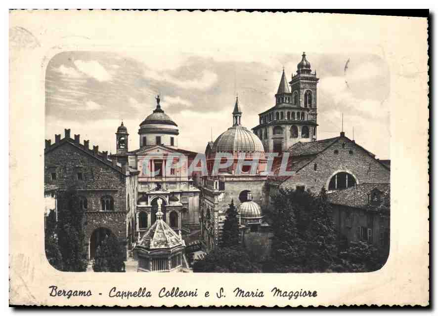 CPM Bergamo Chapelle Colleoni et Santa Maria Maggiore 