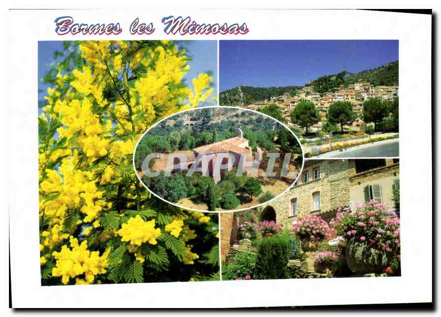 CPM La Cote d'Azur Bormes les Mimosas Var au centre Notre Dame de Constance 