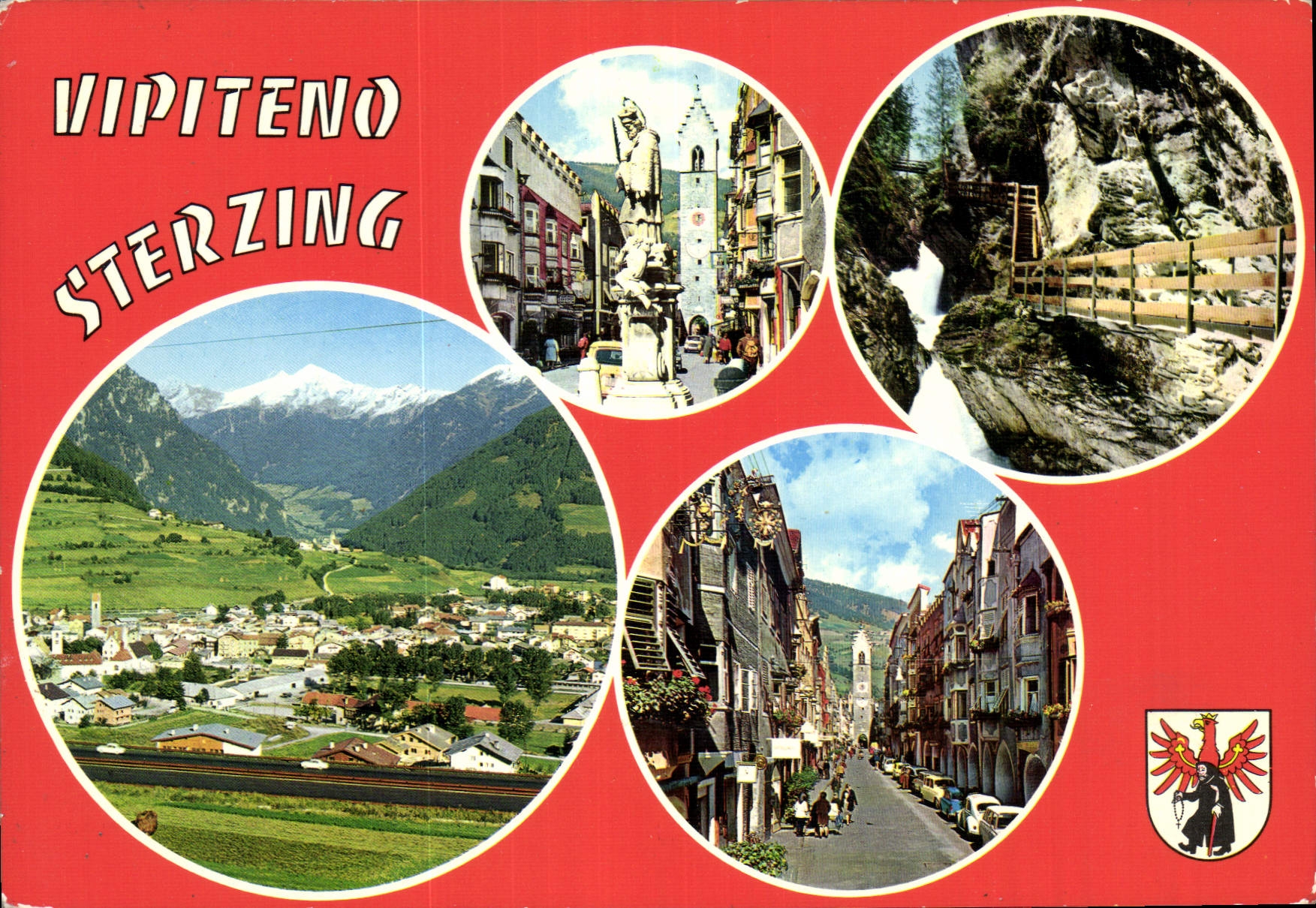 CPM Vipitena Sterzing Motivo Mativ Cascote di Stanghe Gilfenklamm Panorama 