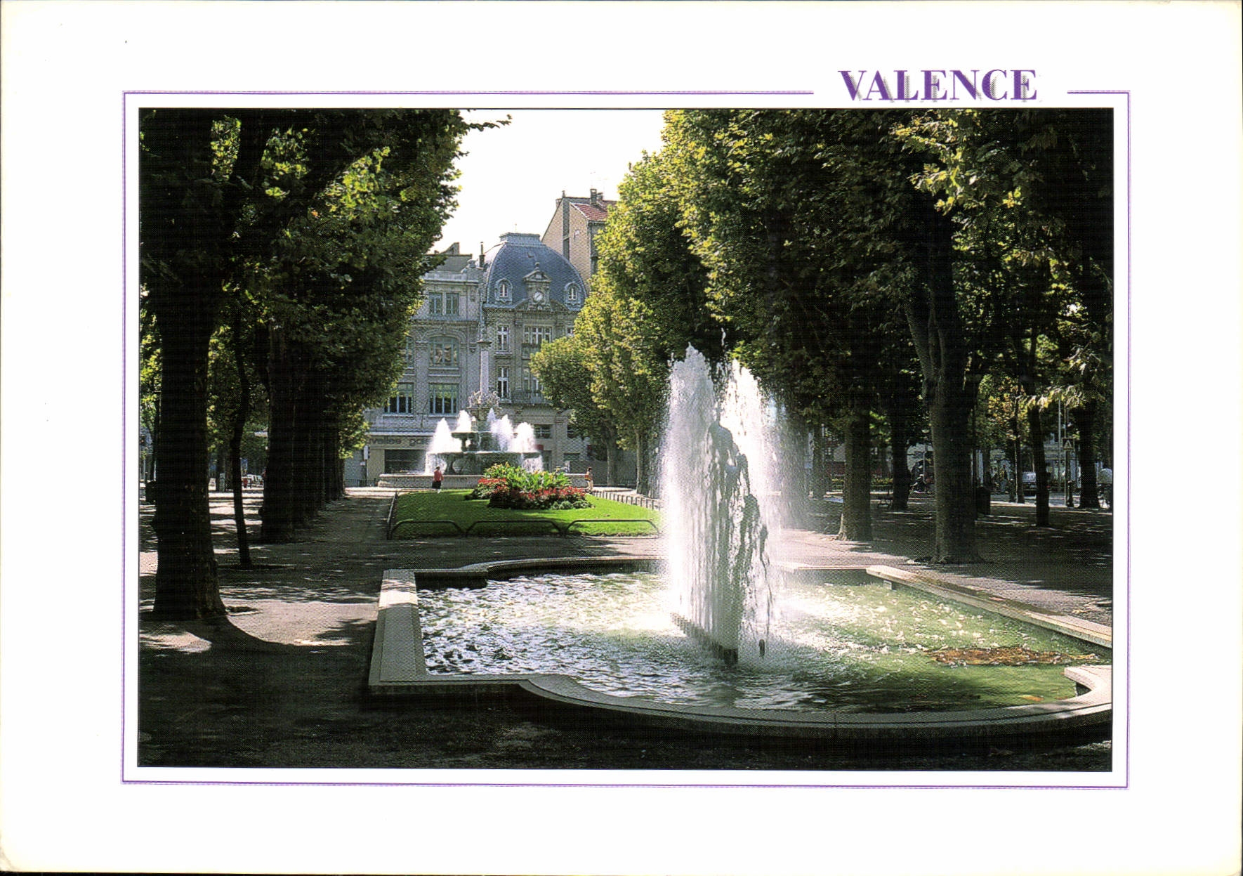 CPM Images de France Drome Valence les Fontaines des Boulevards 