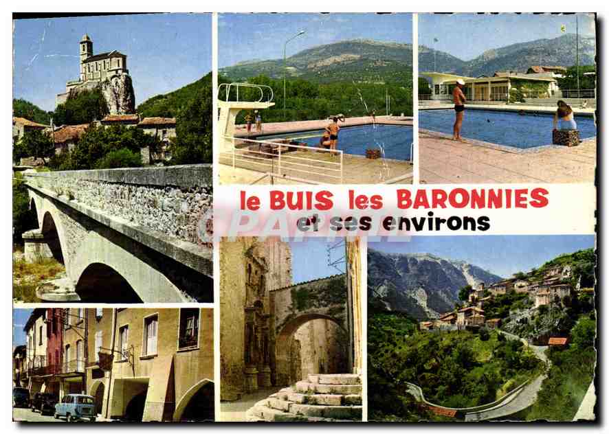 CPM Le Buis les Baronnies drome et ses environs Pierrelongue la Piscine les Arcades Porte Renaissanc