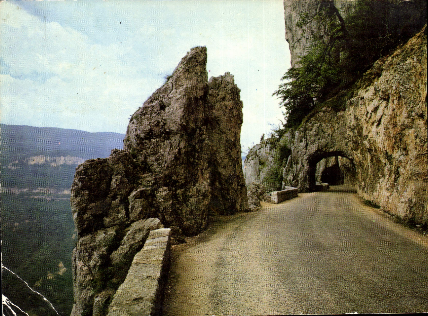 CPM Paysages du Royans la route de Combe Laval la cours du Cholet une des plus vertigineuses de Fran