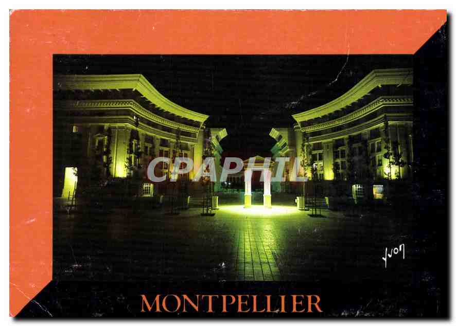 Montpellier — Place de la Comédie illuminée — Édition Jean-Jaurès 94, Arcueil