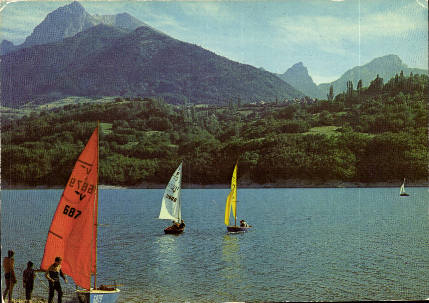 CPM Les Alpes du dauphine le Lac du Sautet et le Massif du Faraud 