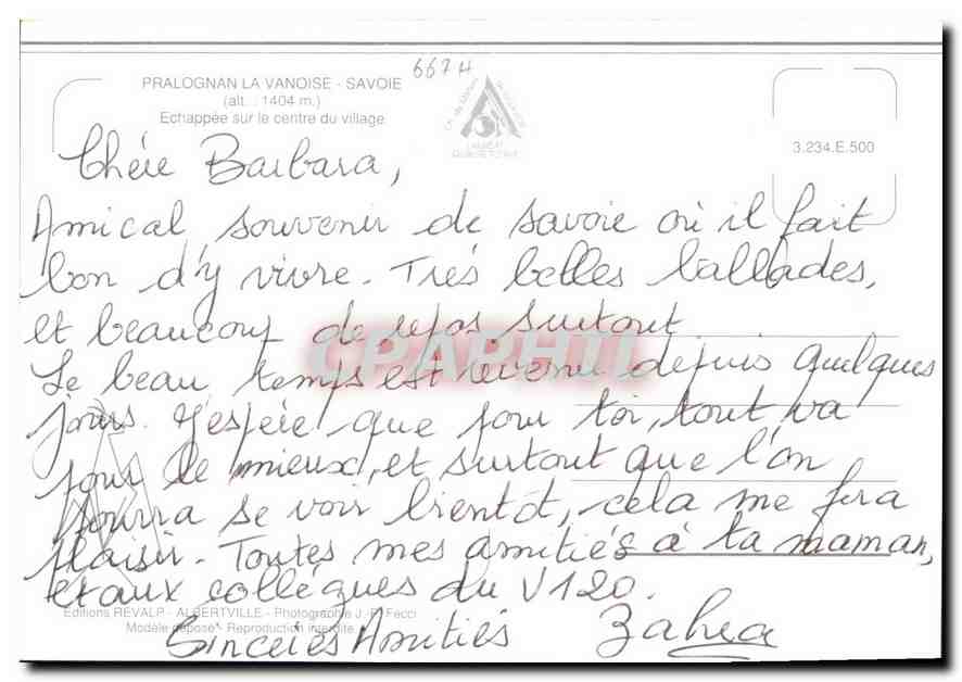 Pralognan — vue panoramique du village et des montagnes — Éditions Revalp — Reverso