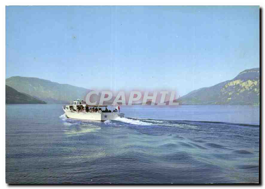 CPM Aix les Bains Promenade sur le Lac du Bourget Bateau