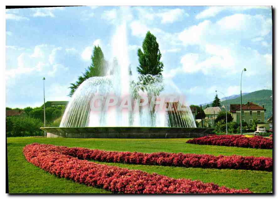 CPM Aix les Bains le Jet d'eau 