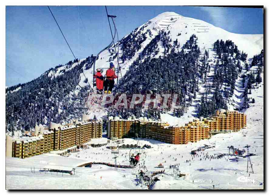 CPM La Plagne Bellecote Savoie by spadem 1984 echappee sur la station 